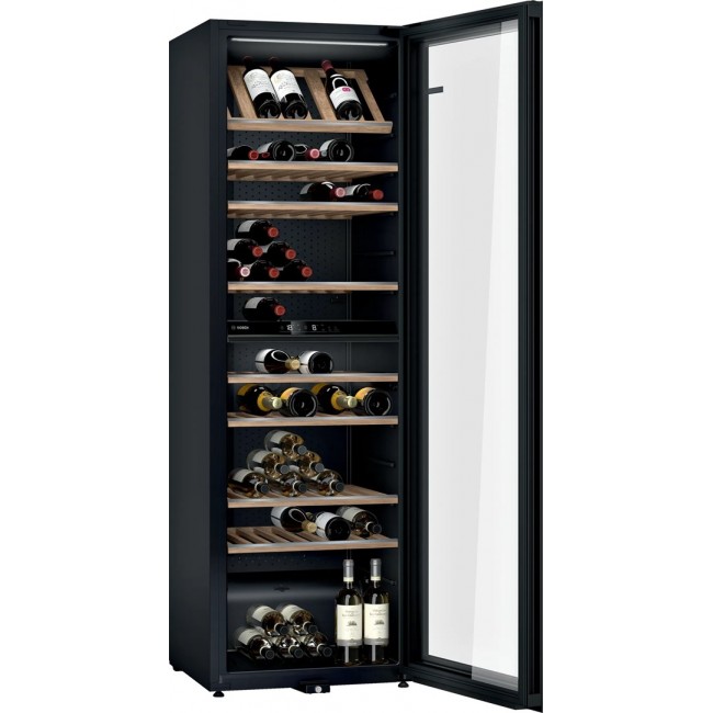 Bosch Serie 6 KWK36ABGA wine cooler Compressor wine cooler Freestanding Black 199 bottle(s)