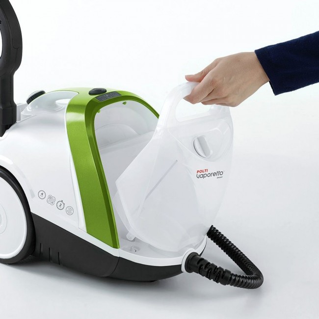 Polti Vaporetto Smart 110 Eco Cylinder steam cleaner 1500 W Black, Green, White