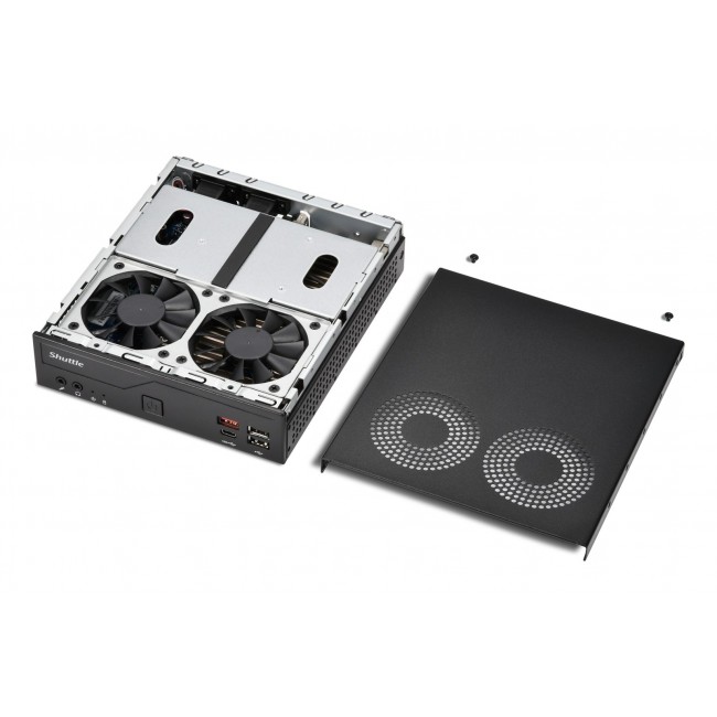 Shuttle Slim PC DH810 , S1851, 1x HDMI (2.1), 1x DP, 1x USB-C (DP), 1x 2.5 Shuttle Slim PC DH810 , S1851, 1x HDMI (2.1), 1x DP, 1x USB-C (DP), 1x 2.5