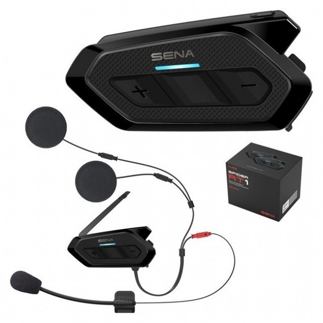 Sena SPIDER RT1 Motorcycle Intercom for 2 Mesh Helmets Dual Pack Sena SPIDER RT1 Motorcycle Intercom for 2 Mesh Helmets Dual Pack