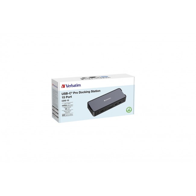 Verbatim CDS-15 Wired USB 3.2 Gen 1 (3.1 Gen 1) Type-C Black, Grey Verbatim CDS-15 Wired USB 3.2 Gen 1 (3.1 Gen 1) Type-C Black, Grey