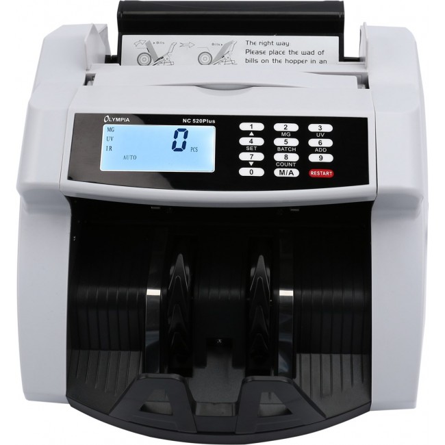 Olympia NC 520 plus Banknote counting machine White Olympia NC 520 plus Banknote counting machine White