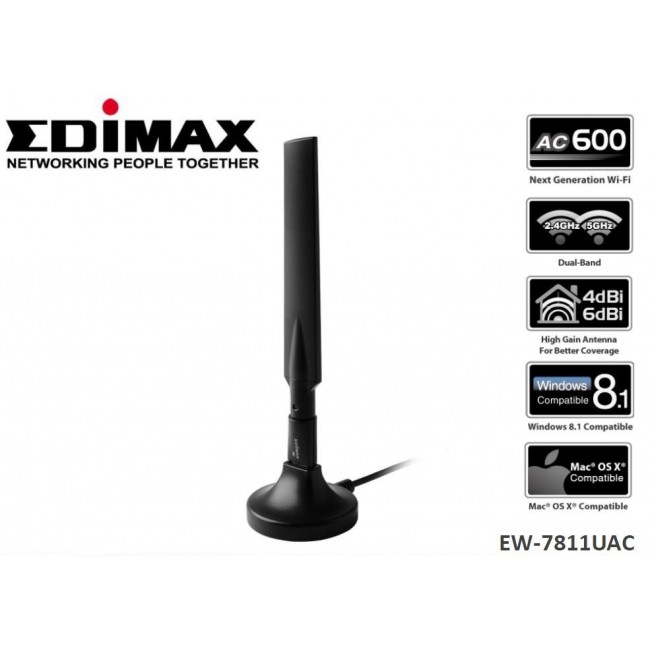 Edimax EW-7811UAC network card WLAN 433 Mbit/s