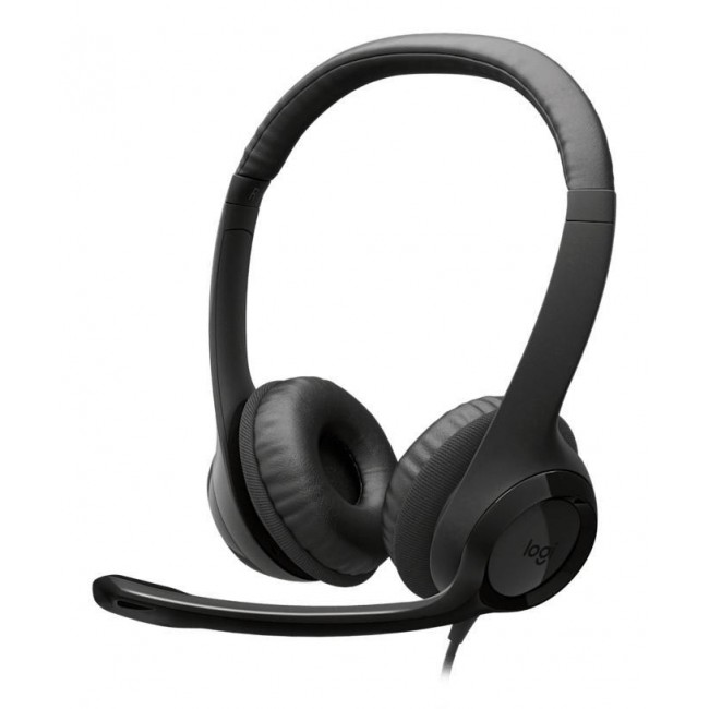 Logitech H390 Headset Wired Head-band Calls/Music USB Type-C Black