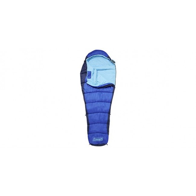 Coleman Fision Adult Semi-rectangular sleeping bag Polyester Blue