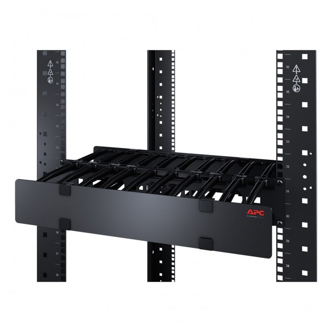APC NetShelter Cable Management, Horizontal Cable Manager, 3U, Single Side with Cover, 482.6 x 133.35 x 165.1 mm APC NetShelter Cable Management, Horizontal Cable Manager, 3U, Single Side with Cover, 482.6 x 133.35 x 165.1 mm