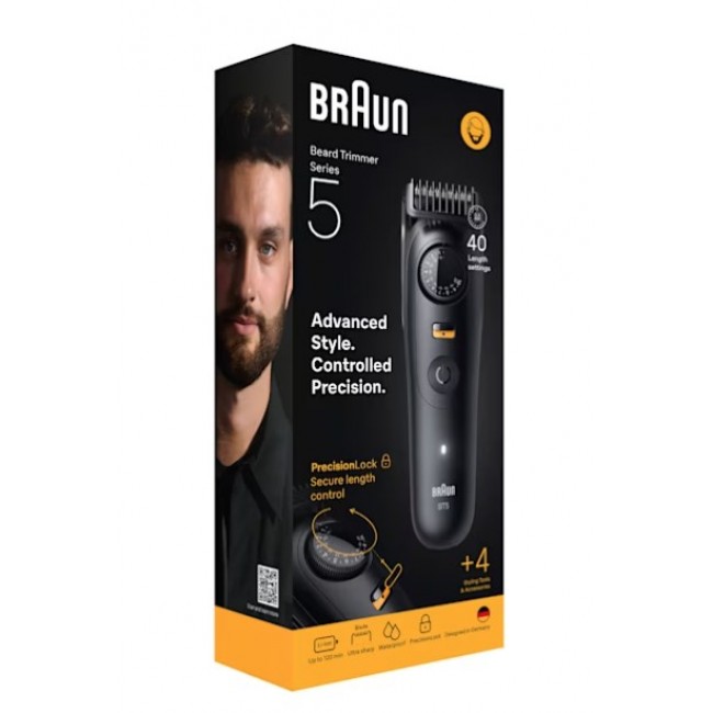 Braun BeardTrimmer 5 BT5520 beard trimmer Battery 40 2 cm Wet & Dry Black Braun BeardTrimmer 5 BT5520 beard trimmer Battery 40 2 cm Wet & Dry Black
