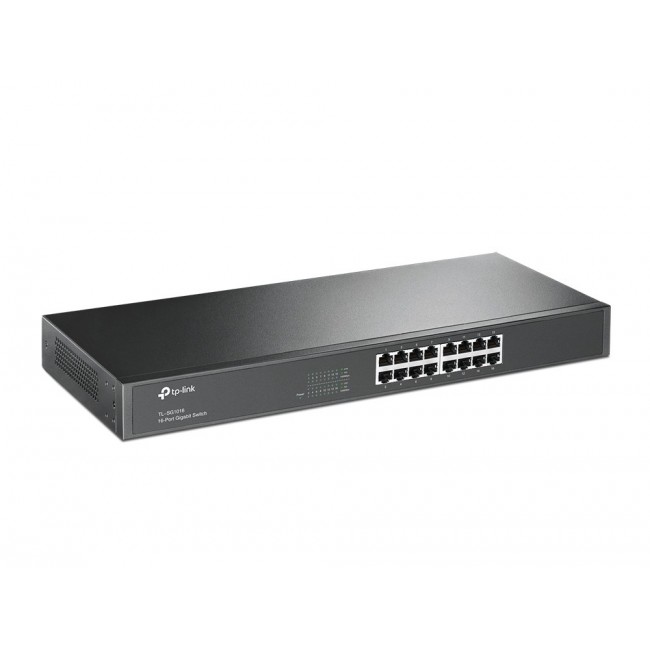 TP-Link TL-SG1016 network switch Unmanaged Gigabit Ethernet (10/100/1000) 1U Black