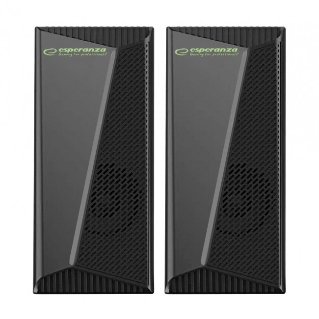 Esperanza EGS106 Speakers 2.0 LED Black 6W Esperanza EGS106 Speakers 2.0 LED Black 6W