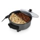 Tristar | Multifunctional grill pan XL | PZ-9135 | Diameter 30 cm | Grill | 1500 W | Lid included | Fixed handle | Black Tristar | Multifunctional grill pan XL | PZ-9135 | Diameter 30 cm | Grill | 1500 W | Lid included | Fixed handle | Black
