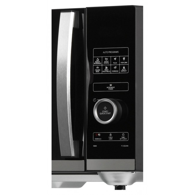 Sharp YC-QS254AE-B microwave Countertop Solo microwave 25 L 900 W Black, Stainless steel Sharp YC-QS254AE-B microwave Countertop Solo microwave 25 L 900 W Black, Stainless steel