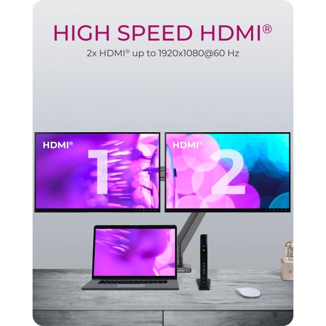 ICY BOX IB-DK2251AC Wired USB 3.2 Gen 2 (3.1 Gen 2) Type-A Black ICY BOX IB-DK2251AC Wired USB 3.2 Gen 2 (3.1 Gen 2) Type-A Black