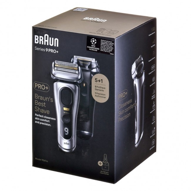Braun Series 9 PRO+ 9567cc Shaver metallic, black