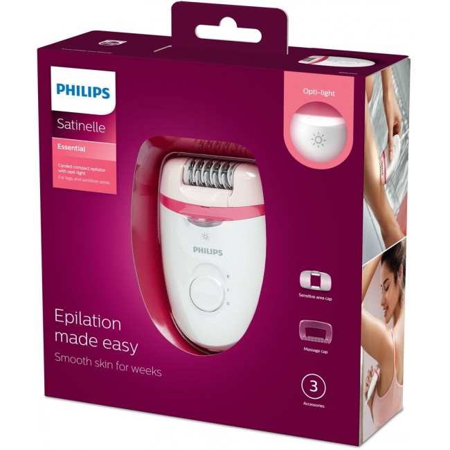 Philips Satinelle Essential BRE255/00 Corded compact epilator