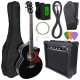 V-TONE EAG SET BK electroacoustic guitar. + amplifier