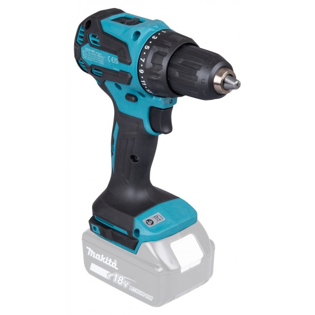 Makita DDF490Z drill 1900 RPM Keyless 1.7 kg Blue, Black