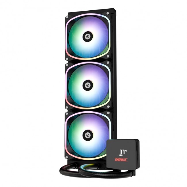 Enermax Aquafusion II 360 mm Processor All-in-one liquid cooler 12 cm Black