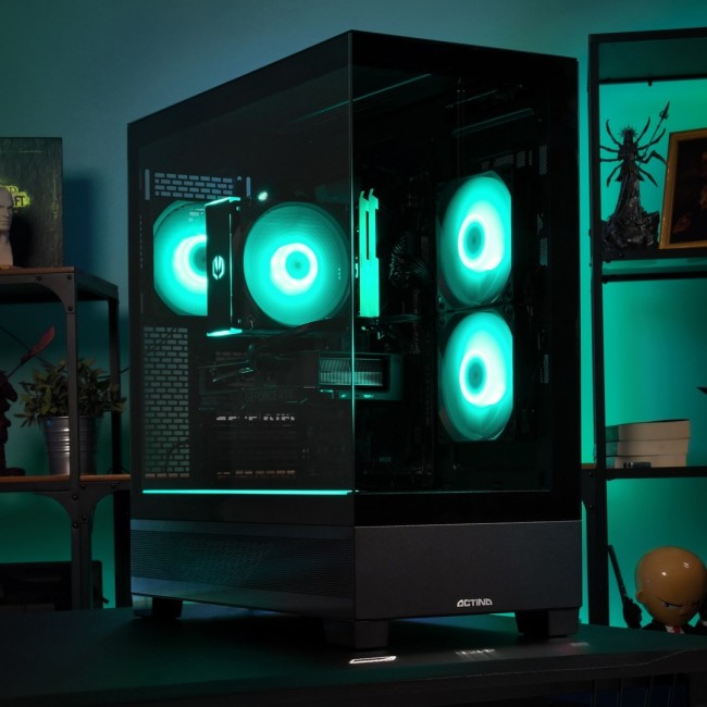 Actina 5901443446637 PC AMD Ryzen 5 7500F 16 GB DDR5-SDRAM 1 TB SSD AMD Radeon RX 9070 GRE Windows 11 Home Midi Tower Black