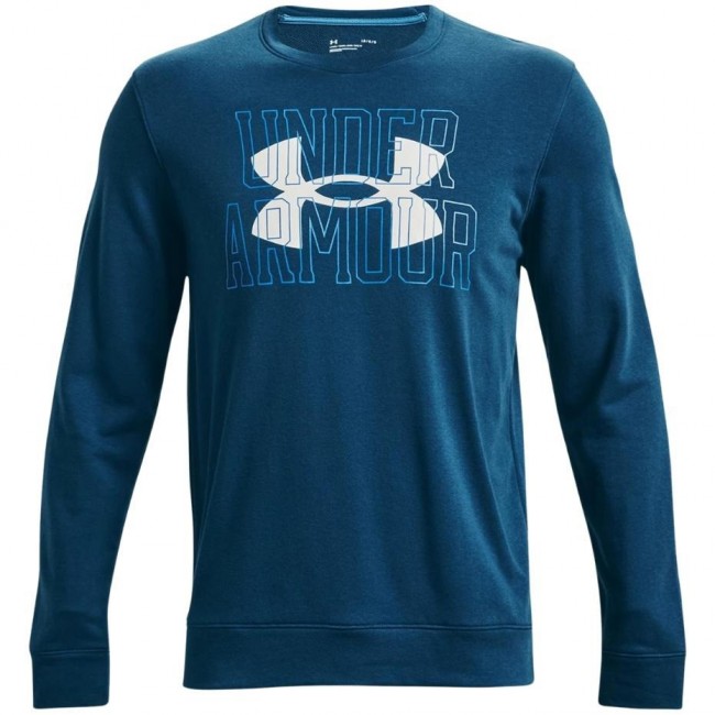Under Armour UA Rival Terry Logo Crew Men's Sweatshirt Blue 1370391 458 Under Armour UA Rival Terry Logo Crew Men's Sweatshirt Blue 1370391 458