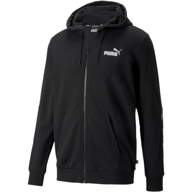 Puma ESS+ Tape Full-Zip Hoodie TR black 848768 01 Puma ESS+ Tape Full-Zip Hoodie TR black 848768 01