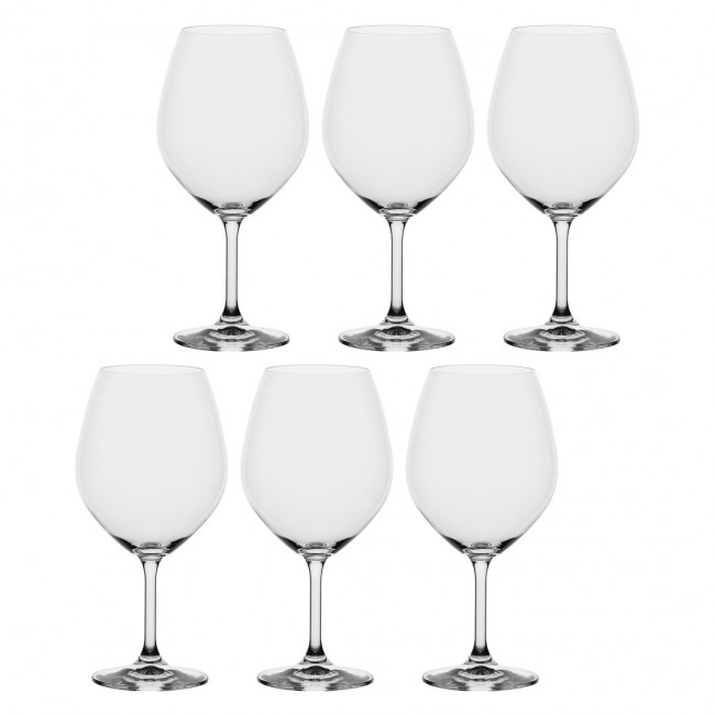 LA PORCELLANA BIANCA NOVELLO Set of 6 Burgundy Wine Glasses 710 ml LA PORCELLANA BIANCA NOVELLO Set of 6 Burgundy Wine Glasses 710 ml
