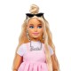 Barbie Deluxe Style Doll 3 in Pastel Pink Barbiecore Dress with Oversized Bow, Blond Hair Barbie Deluxe Style Doll 3 in Pastel Pink Barbiecore Dress with Oversized Bow, Blond Hair