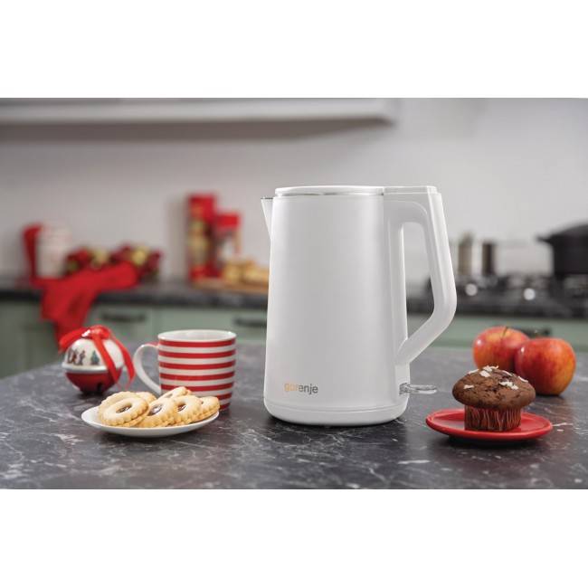 Gorenje K15DWW electric kettle 1.5 L 2200 W White Gorenje K15DWW electric kettle 1.5 L 2200 W White