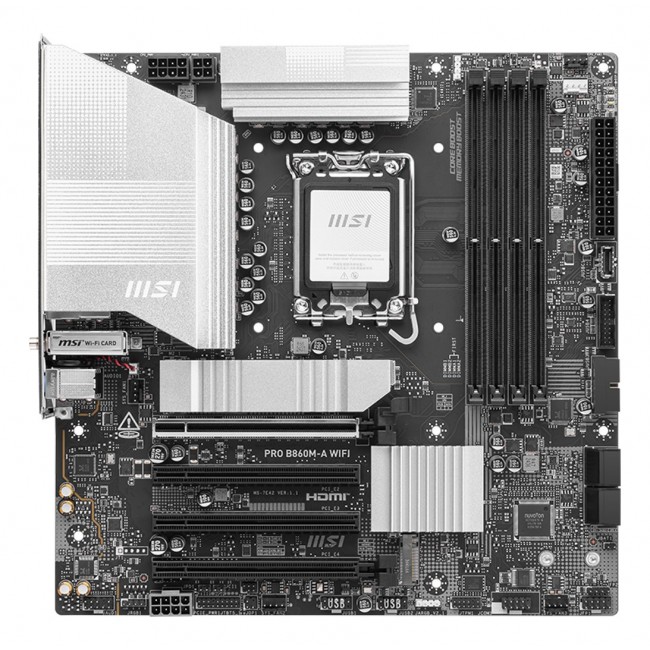 MSI PRO B860M-A WIFI motherboard Intel B860 LGA 1851 (Socket V1) micro ATX MSI PRO B860M-A WIFI motherboard Intel B860 LGA 1851 (Socket V1) micro ATX