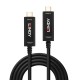 Lindy 15m Fibre Optic Hybrid USB Type C Cable, Audio / Video Only