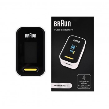 Braun YK-81CEU pulse oximeter Black, Stainless steel