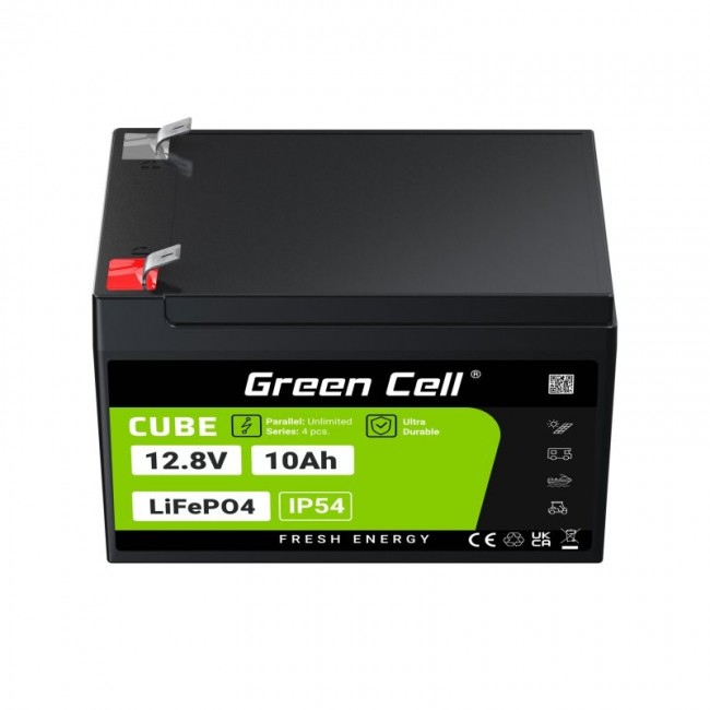 Green Cell LFPGC12V10AH UPS battery Lithium Iron Phosphate (LiFePO4) 12.8 V 10 Ah Green Cell LFPGC12V10AH UPS battery Lithium Iron Phosphate (LiFePO4) 12.8 V 10 Ah