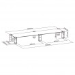 Dual Monitor Stand - Double Maclean, max. 20kg, tempered glass, (1029x285x127mm), MC-936 Dual Monitor Stand - Double Maclean, max. 20kg, tempered glass, (1029x285x127mm), MC-936