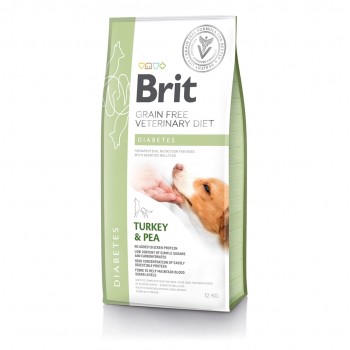 BRIT Veterinary Diets Grain Free Diabetes Turkey and pea - dry dog food - 12kg