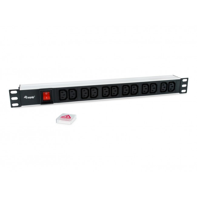 Equip 12-Outlet C13 Power Distribution Unit, on/off switch
