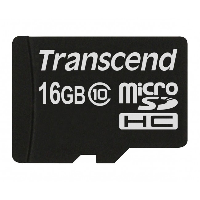 Transcend microSDXC/SDHC Class 10 16GB with Adapter