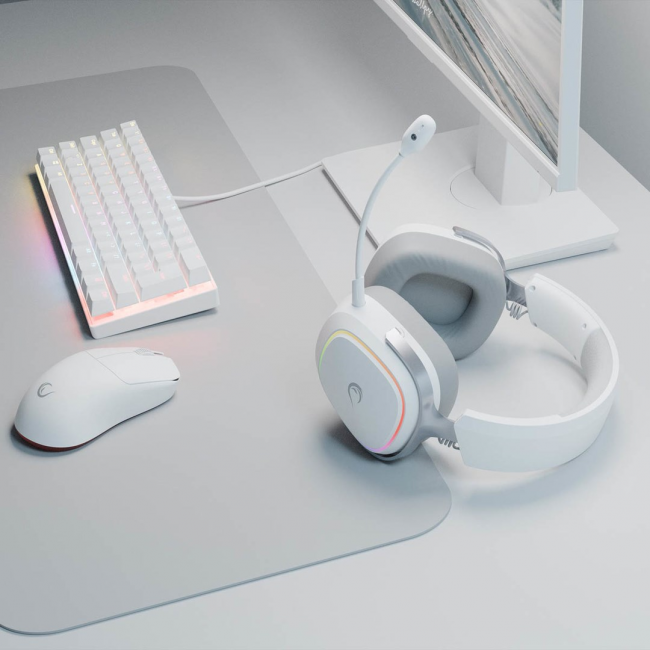 RAMPAGE RETSU WHITE WIRELESS OVER EAR HEADPHONES
