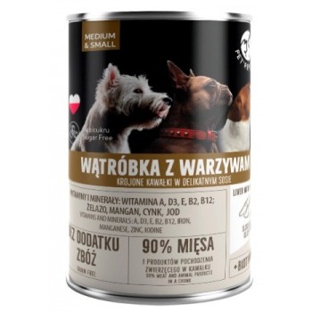 PET REPUBLIC Adult Medium & Small Liver with vegetables - wet dog food - 400g