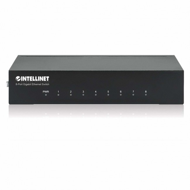 Intellinet 8-Port Gigabit Ethernet Switch, Desktop size, Metal Housing, IEEE 802.3az (Energy Efficient Ethernet) Intellinet 8-Port Gigabit Ethernet Switch, Desktop size, Metal Housing, IEEE 802.3az (Energy Efficient Ethernet)