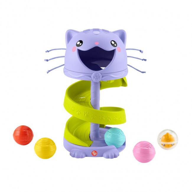 Fisher-Price FP Pets Purrr-fect Ball Tower Developmental Toy for Babies & Toddlers