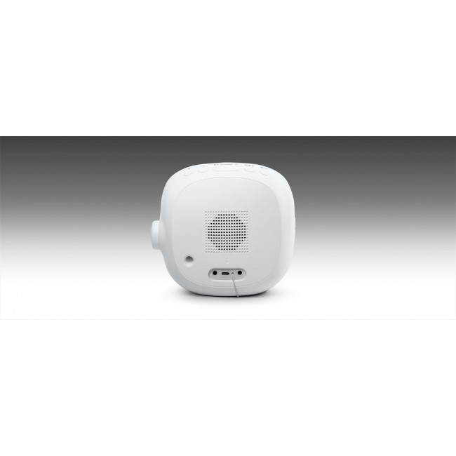 Muse Light ML-198 CR Radio Alarm Clock, White