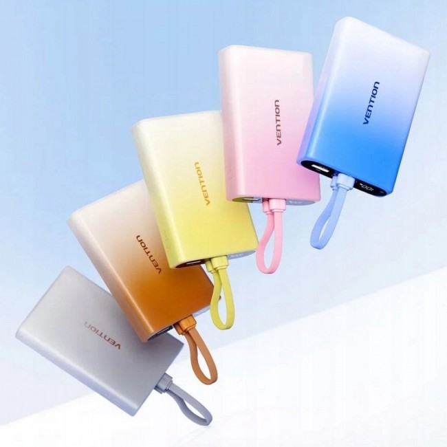 Powerbank Vention 10000mAh C A Lightning 22,5W Powerbank Vention 10000mAh C A Lightning 22,5W