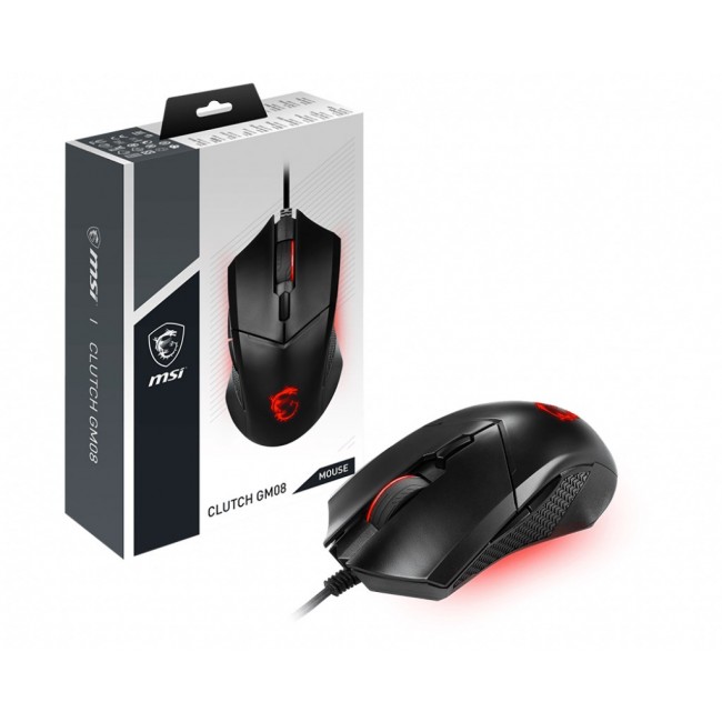MSI | CLUTCH GM08 | Optical | Gaming Mouse | Black | Yes