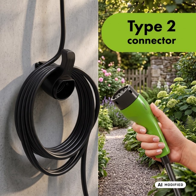 GreenBlue EV/PHEV Charger, portable, Type 2, cable length 6.8 m, IP65, 11 kW, 220 380 V AC 50/60 Hz, 16 A, 3-phase, GB1100