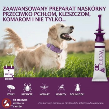 CEVA Vectra 3D (over 40kg) - anti-parasite drops for dogs - 3 x 8ml