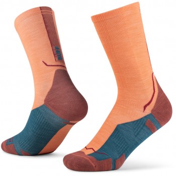 BUFF Merino Lightweight Crew Sock LWC4 Socks, Orange L