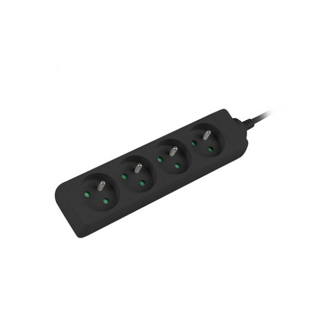 Lanberg PS0-04E-0150-BK power extension 1.5 m 4 AC outlet(s) Indoor Black