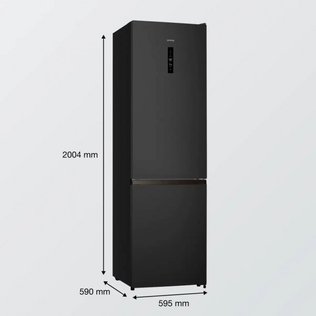 Gorenje NRK620EABK4 Freestanding fridge freezer 336 L Black