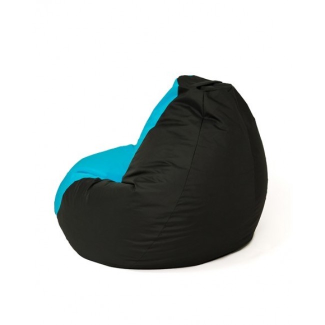 Sako bag pouffe Pear black and blue XXL 140 x 100 cm