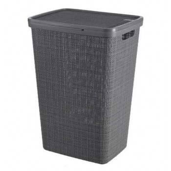 Curver laundry basket JUTE 58L Dark grey