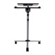Techly Universal Adjustable Trolley for Notebook Projector, Black Techly Universal Adjustable Trolley for Notebook Projector, Black